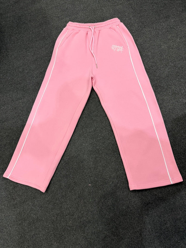 Anádos Pink Double Waisted Sweatpants